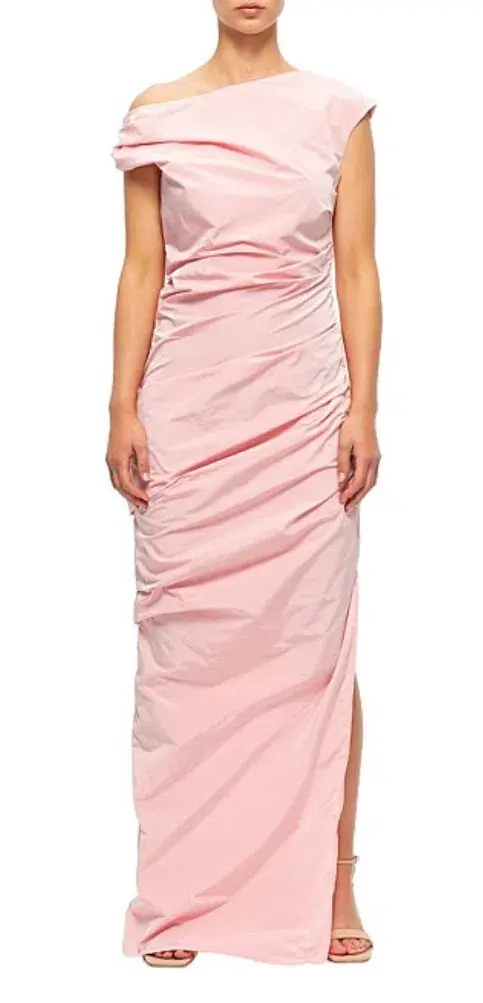 Paris Georgia Remmy Off the Shoulder Dress Pink Size 8 - Image 1