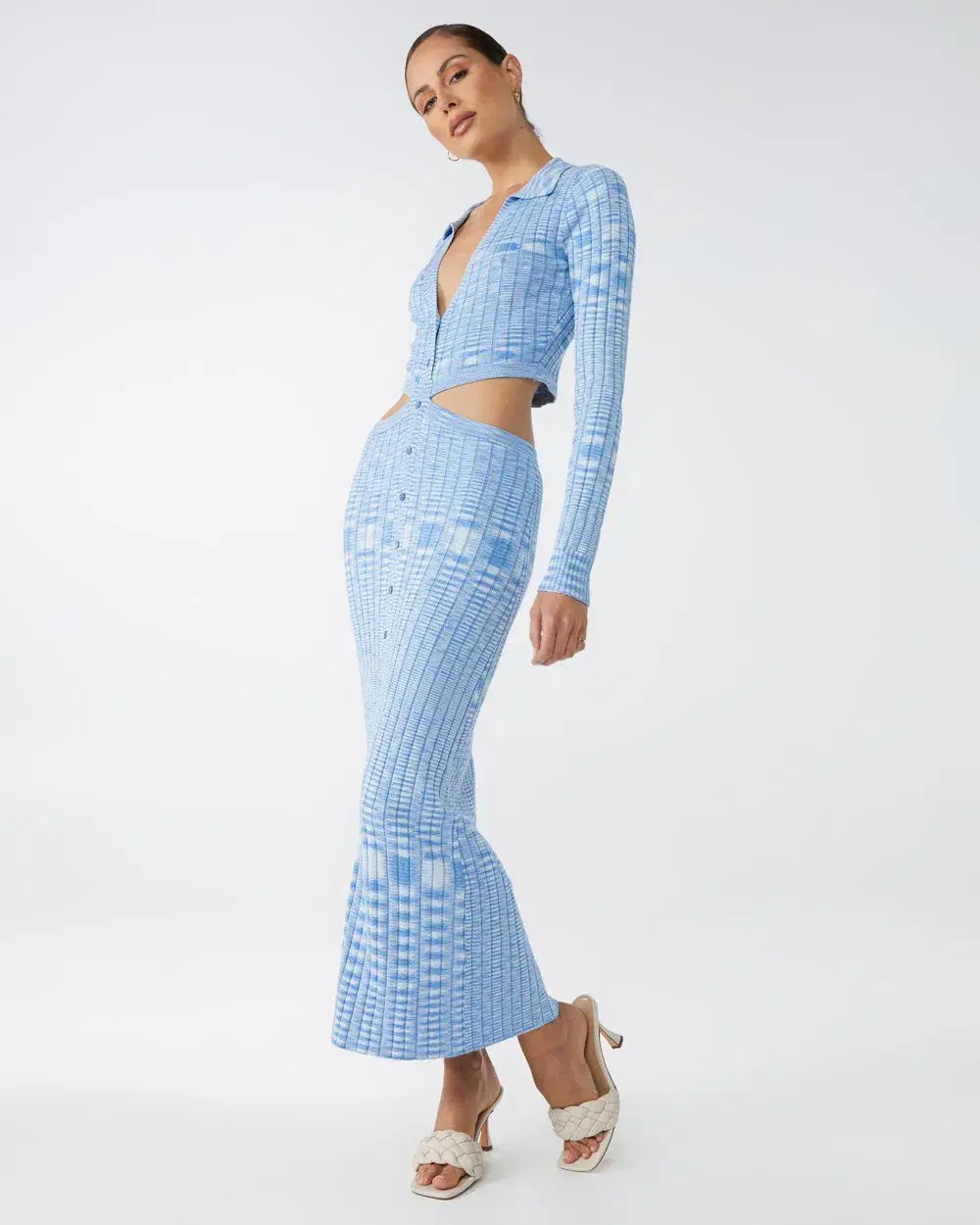 Blue Lover Cartia Knit Dress Blue Size 8 - Image 2
