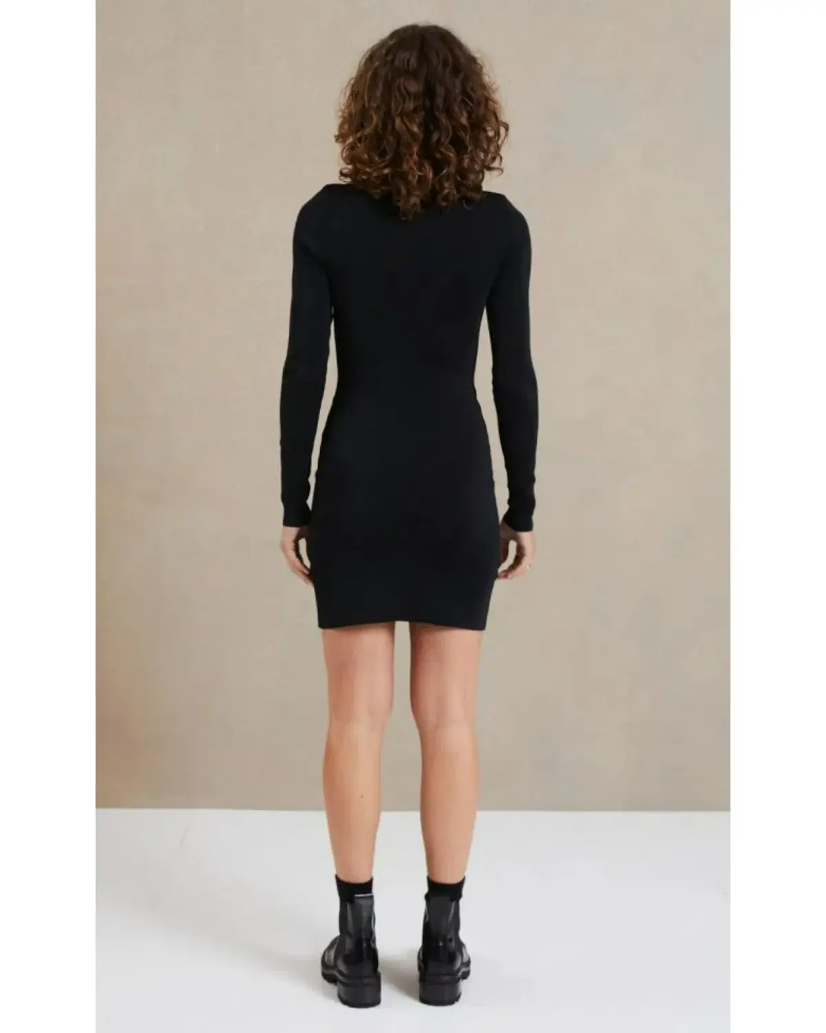 Bec & Bridge Electric Ave Long Sleeve Mini Dress Black Size AU 8 - Image 2