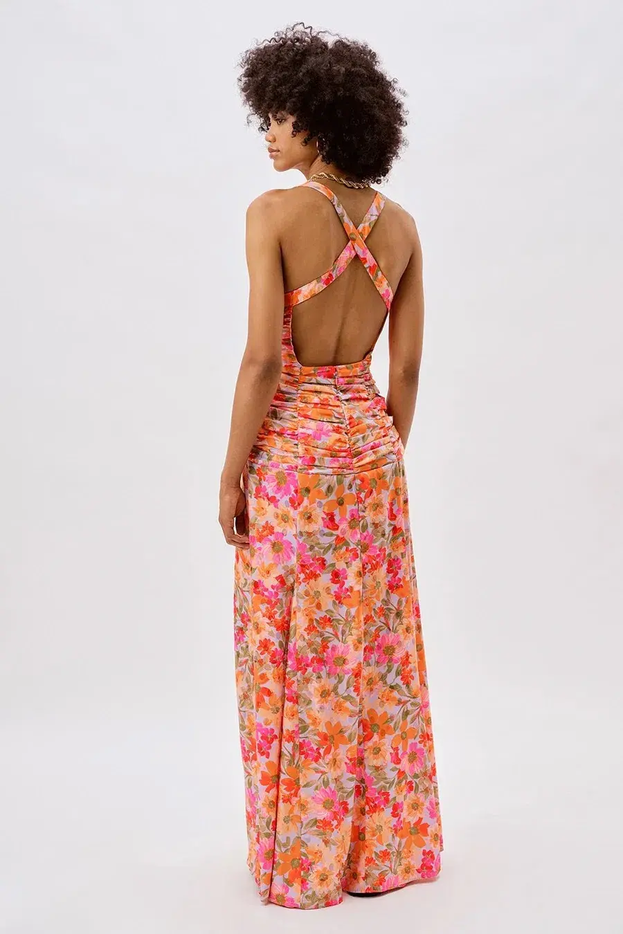 For Love and Lemons Willa Maxi Dress Print Size 10 - Image 3
