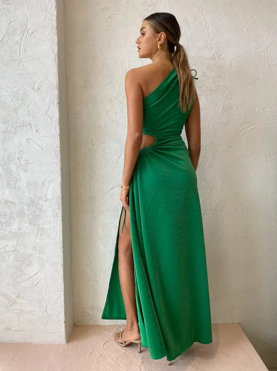 Sonya Moda Nour Maxi Dress in Forest Green Size 6  for rent on The Volte - main image