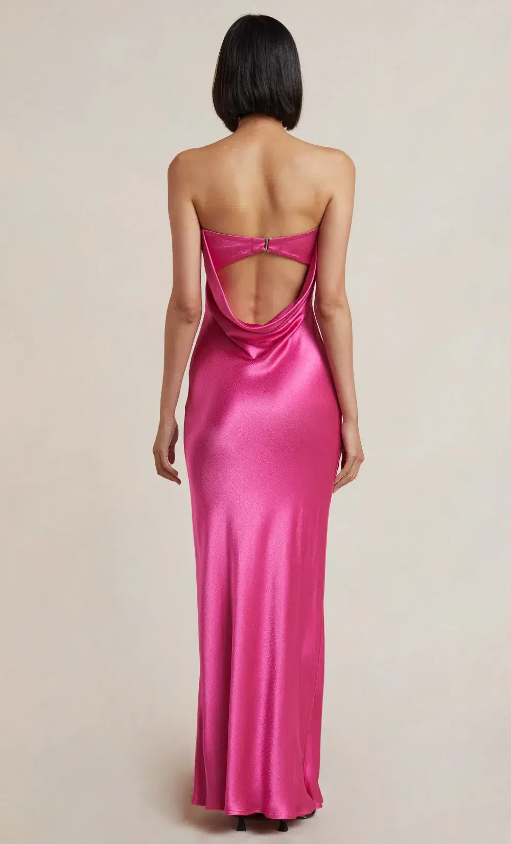 Bec & Bridge Moondance Midi Dress Deep Pink Size 8 for rent on The Volte - main image