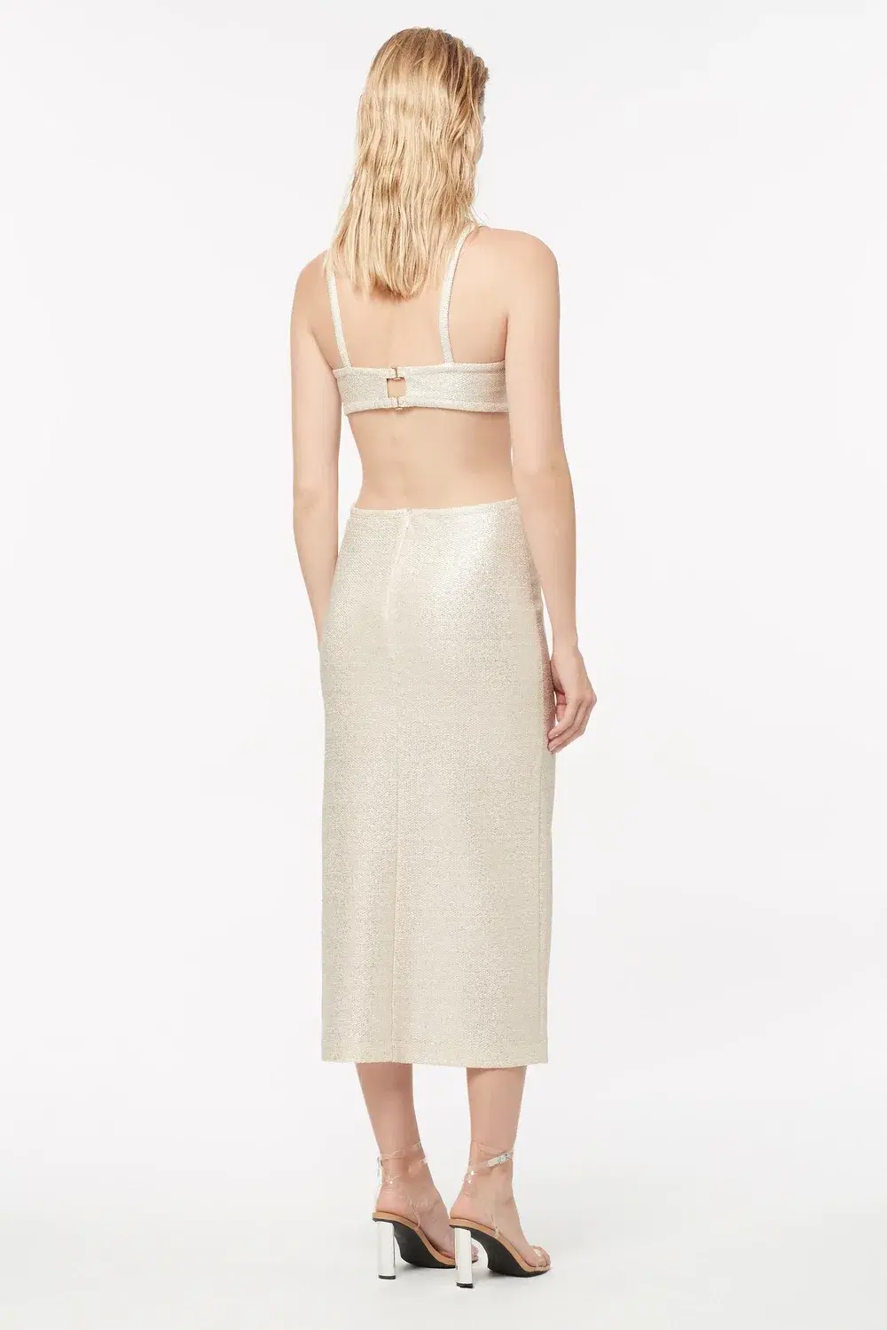 Manning Cartell Total Eclipse Cut Out Dress Soft Gold Size 6 - Image 3