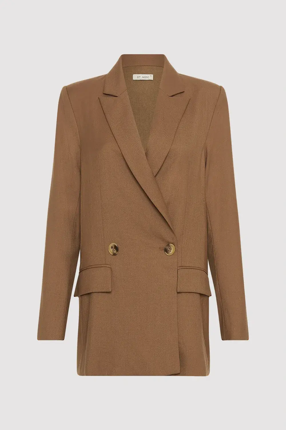 St. Agni Tailored Two-pIece Suit Brown Size 6/XS - Image 3
