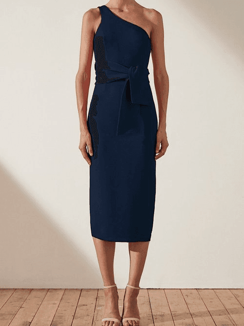 Shona Joy Bryant One Shoulder Midi dress Size 6 - Image 1