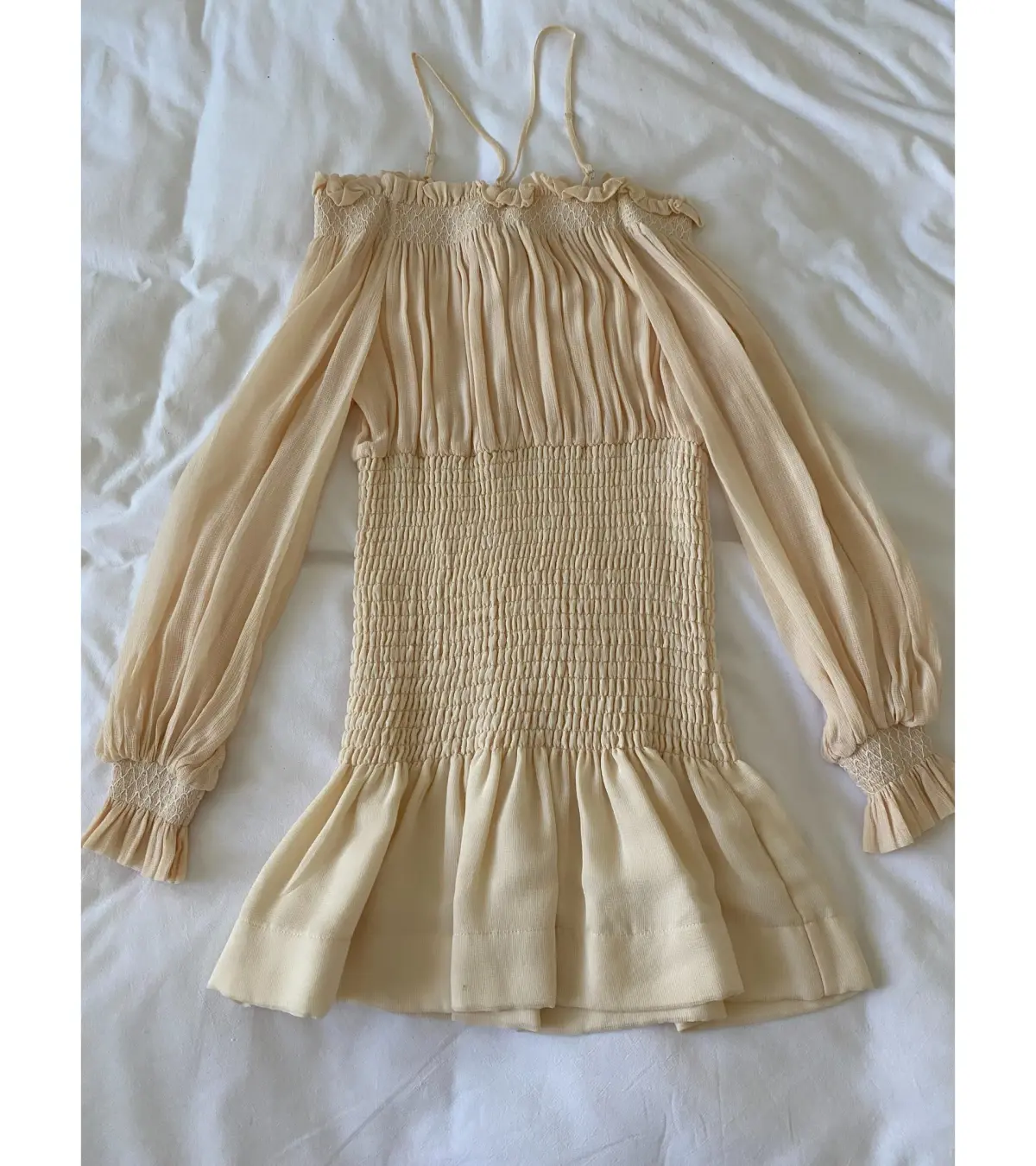Alice McCall You're The Best Beige Dress Beige Size 10 - Image 4