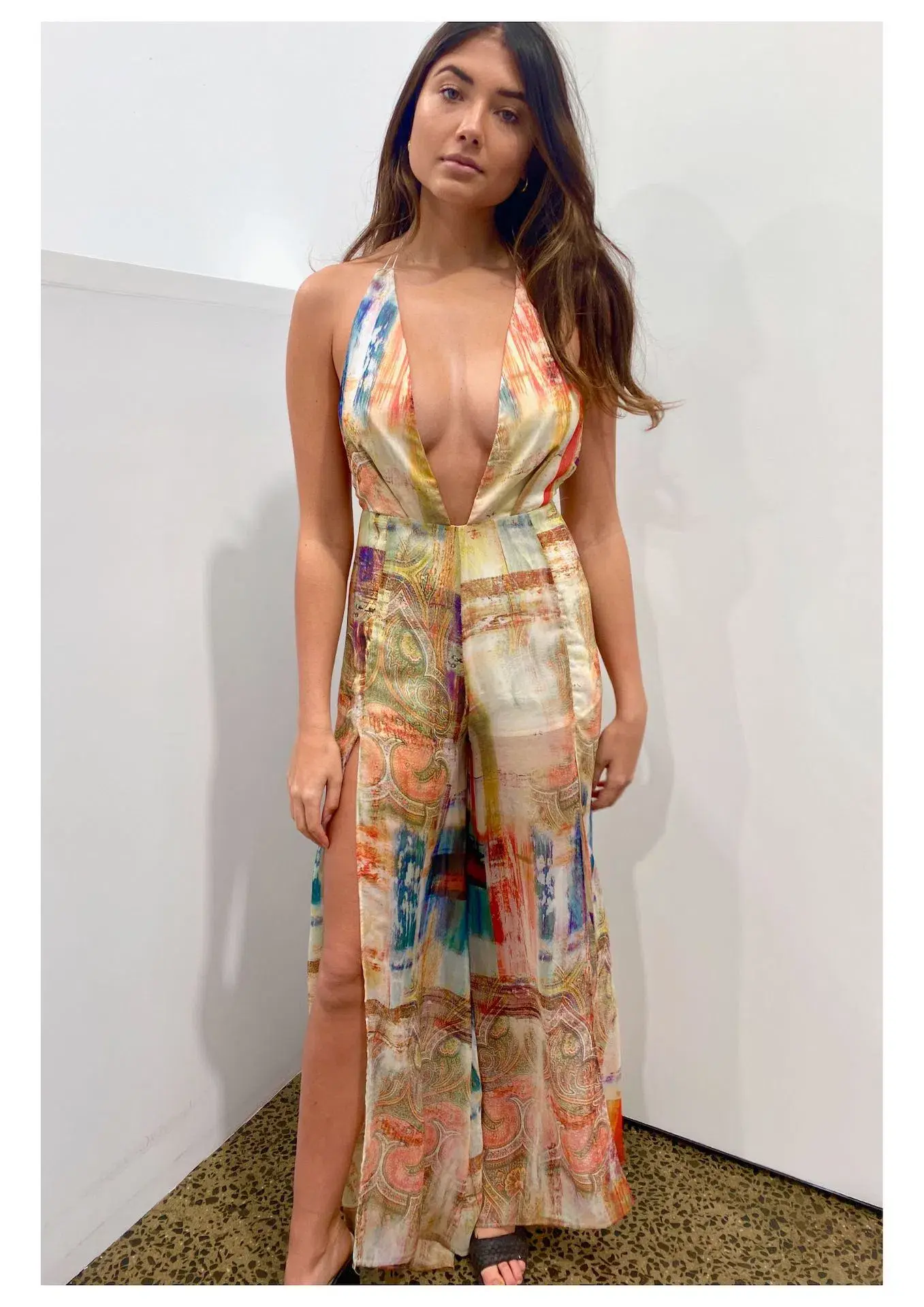 Natalie Rolt Gwen Jumpsuit Multi Size 8 - Image 1