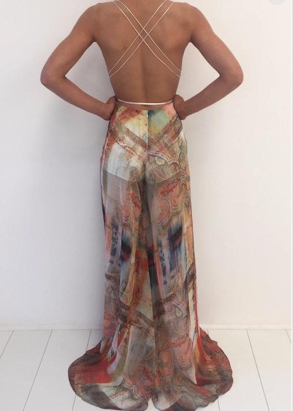 Natalie Rolt Gwen Jumpsuit Multi Size 8 - Image 3