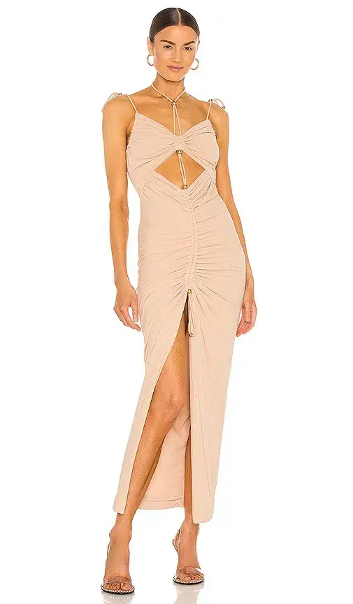 Dion Lee Gathered Butterfly Dress Nude Size 6 - Image 1