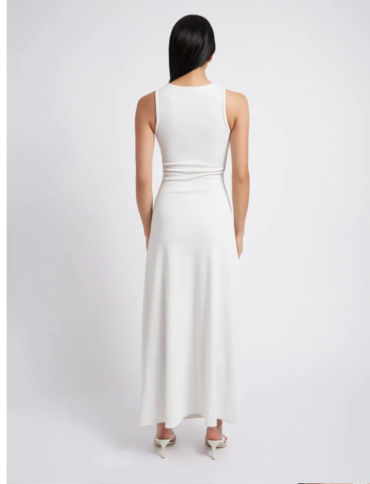Christopher Esber Vertical Orbit Front Dress White Size 8 - Image 3