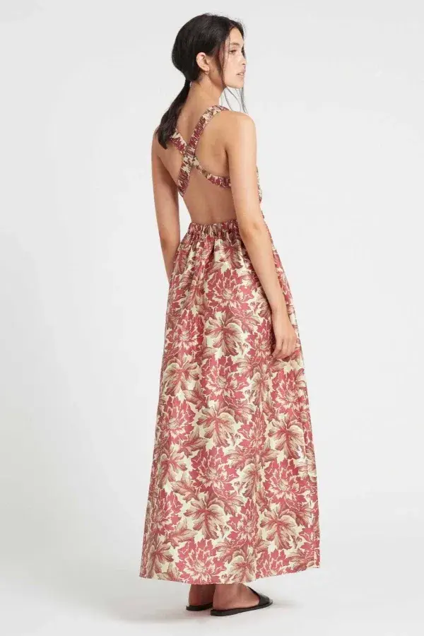 Sir the Label Valetta Silk Dress Print Size 1 - Image 2