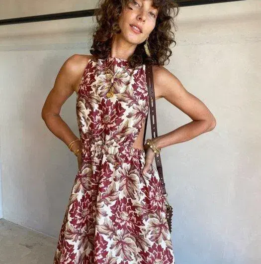 Sir the Label Valetta Silk Dress Print Size 1 - Image 3