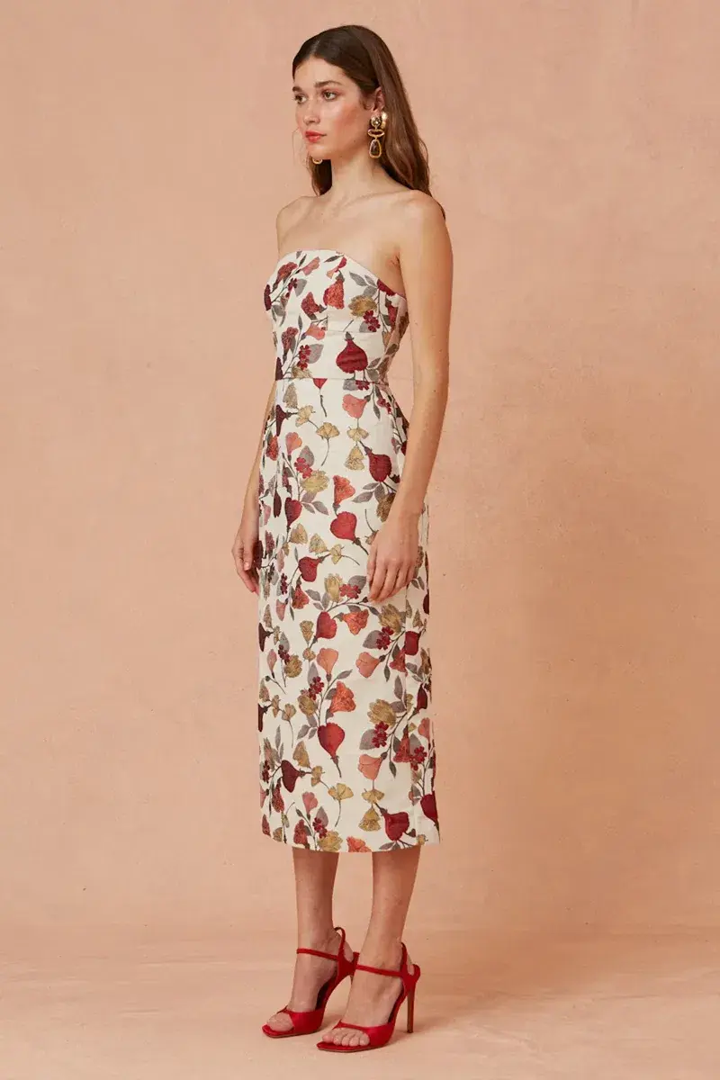 Keepsake the Label Feel Good Midi Dress Print Size 8 - Image 2