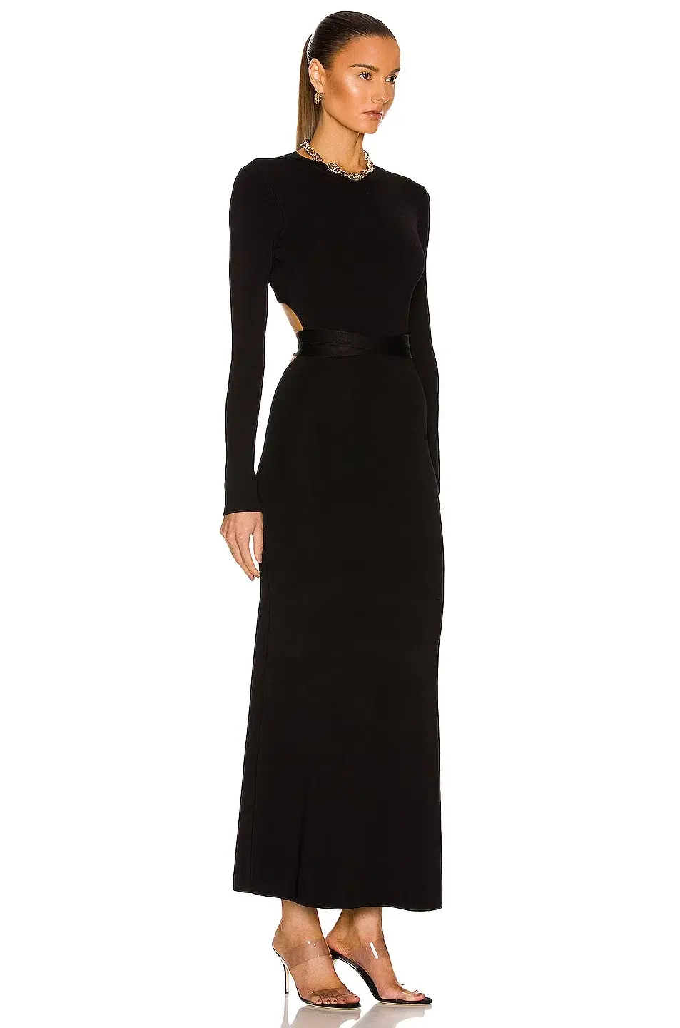  Sir the Label George Open Back Dress Black Size 1 - Image 2