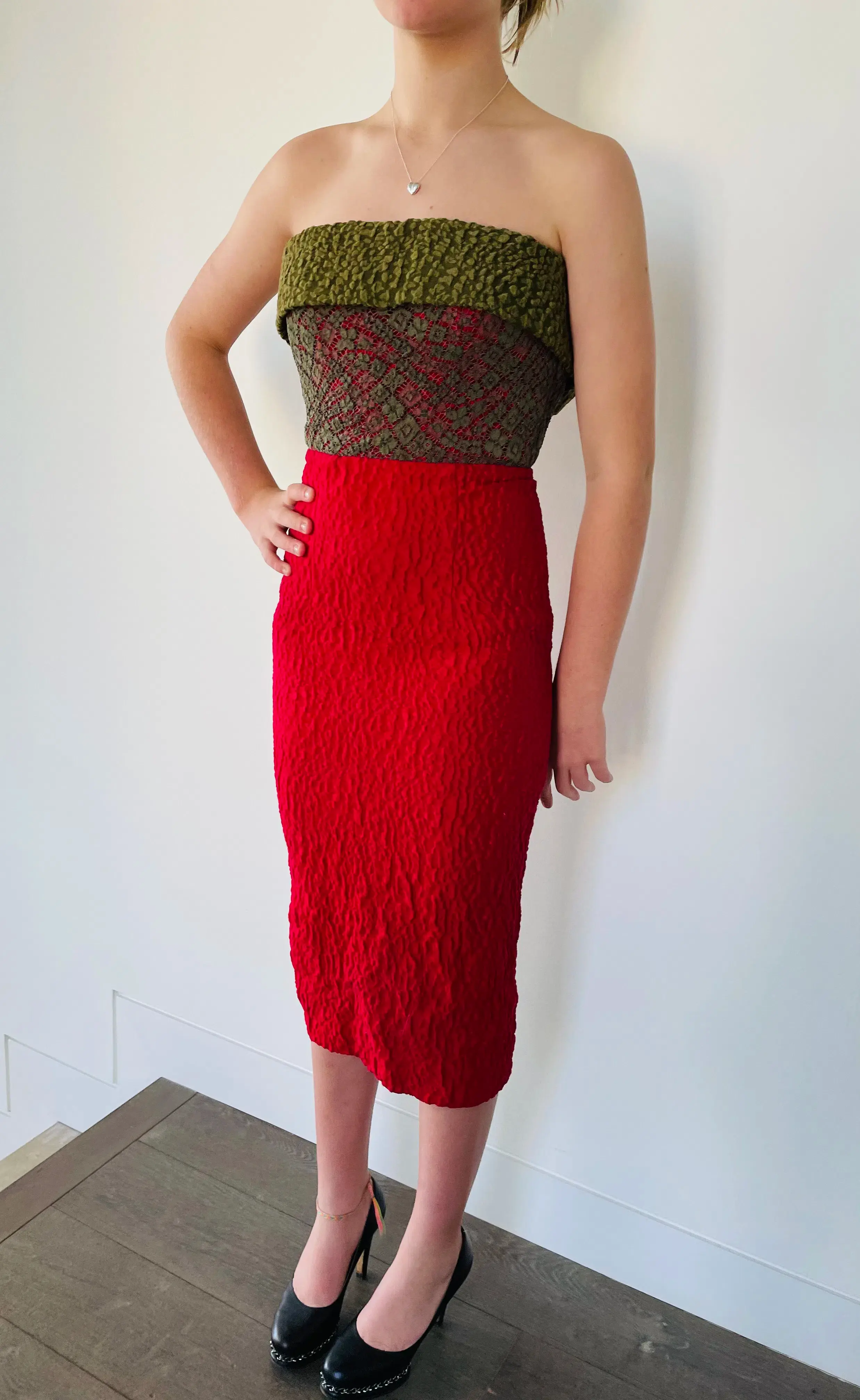 Alex Perry Strapless Dress Red Size 6 - Image 1