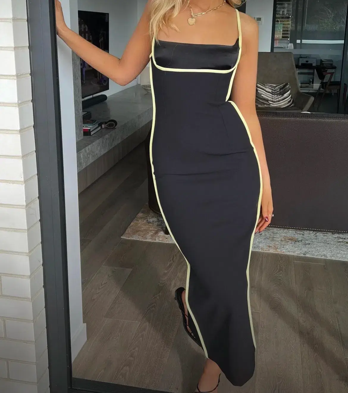 Paris Georgia Florian Dress Black Size 6 - Image 2