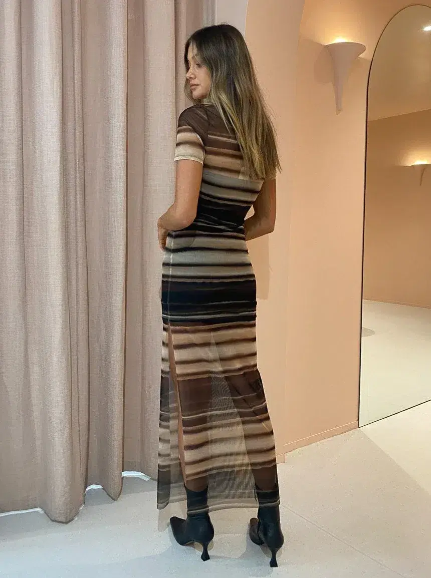 Bec & Bridge Watercolour S/S Maxi Dress Print Size 14 - Image 2