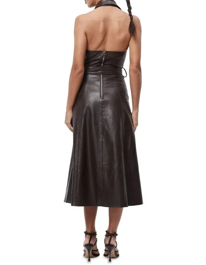 Mossman Opulence Maxi Dress Chocolate Size 14  - Image 3