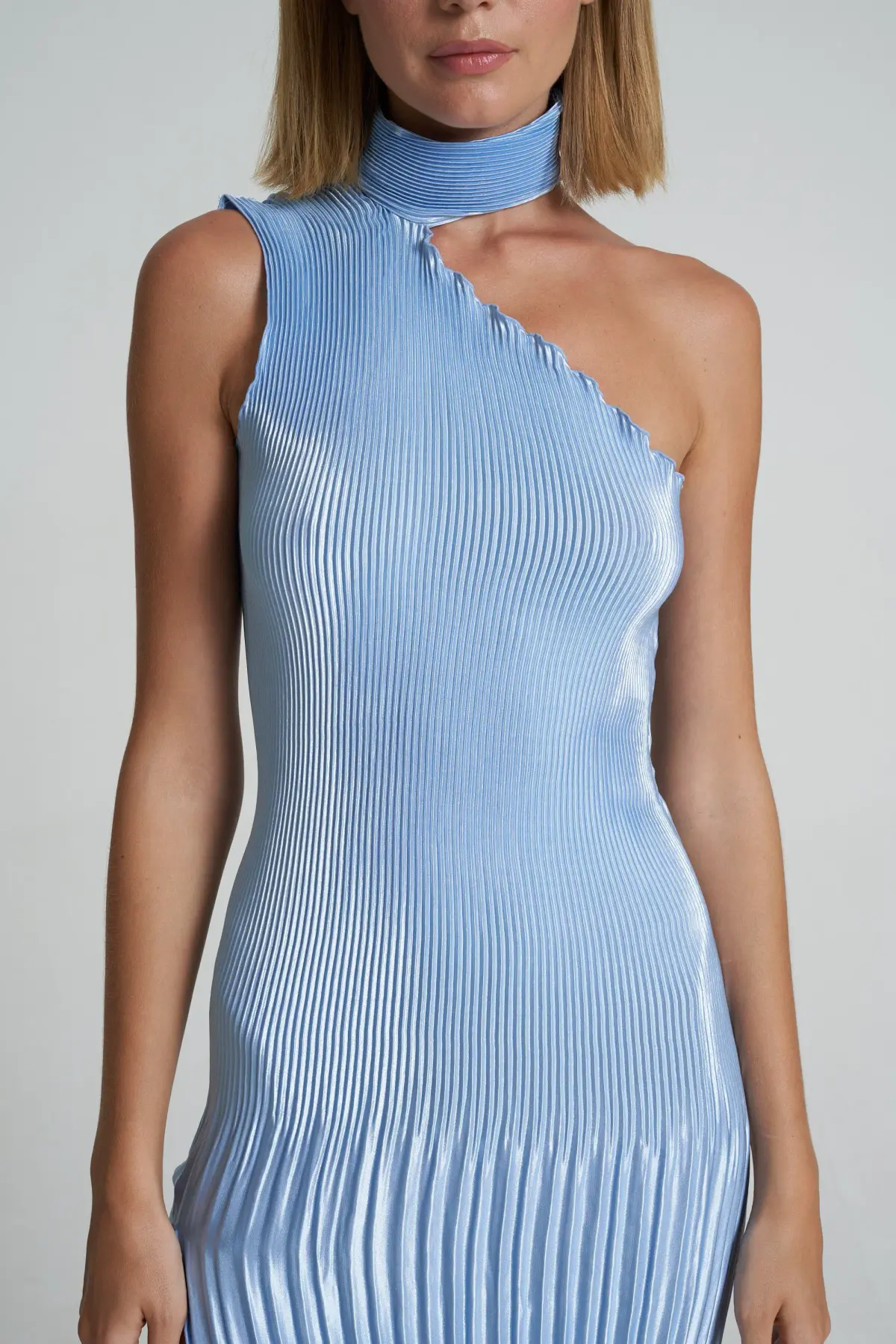 Lidee Soiree 90s Gown Sky Blue Size 8 - Image 3