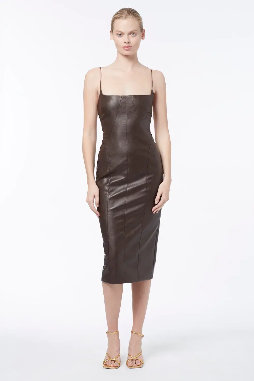 Manning Cartell Alter Egos Backless Dress Brown Size 8 for rent on The Volte - main image