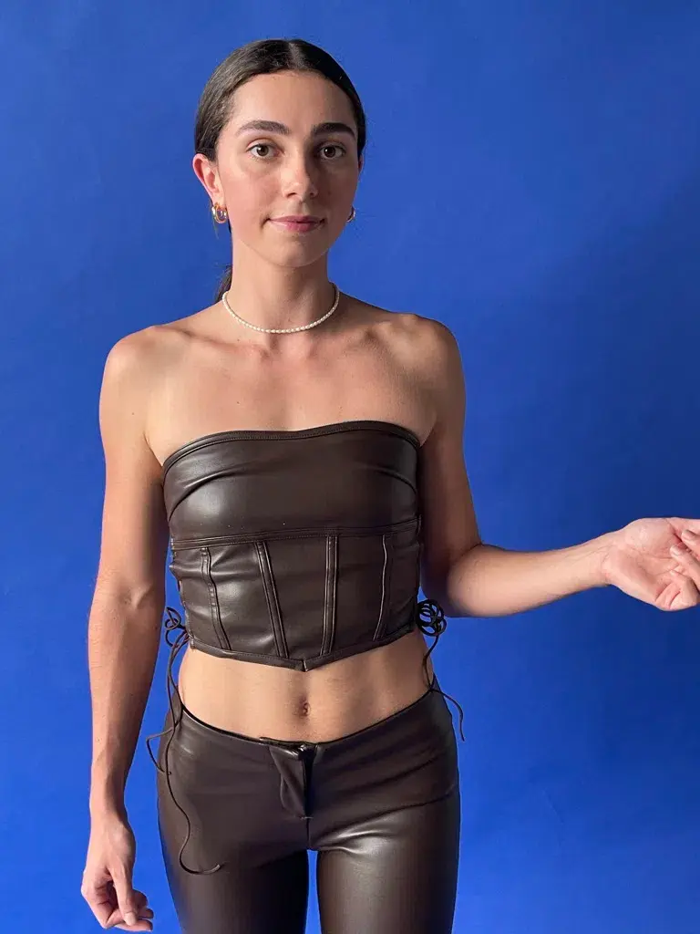 I.AM.GIA Vena Top & Estyn Pants Set Brown Size 6 - Image 3