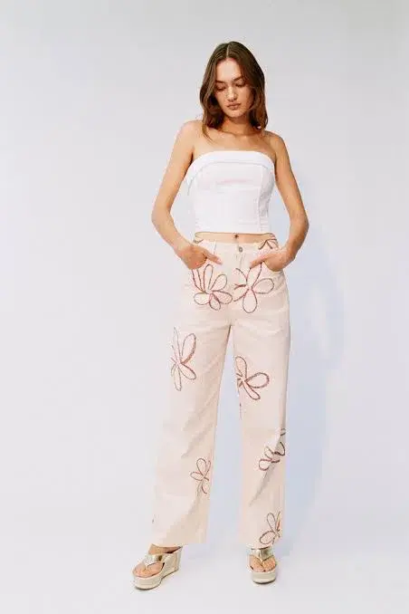 With Jean Carla Corset White Size 6 for rent on The Volte - main image