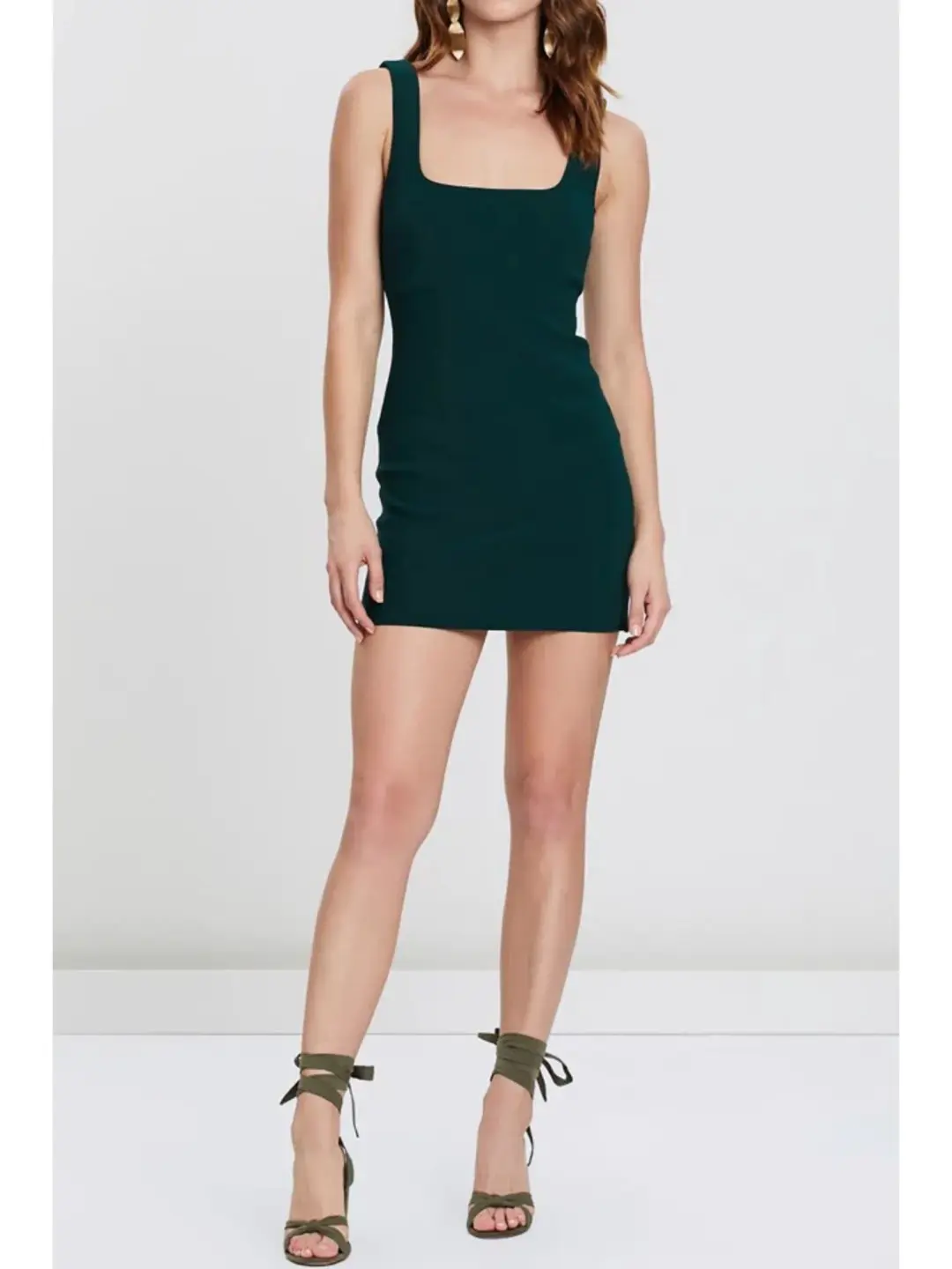 Bec & Bridge Margaux Mini Dress Forest Size AU 6  for rent on The Volte - main image
