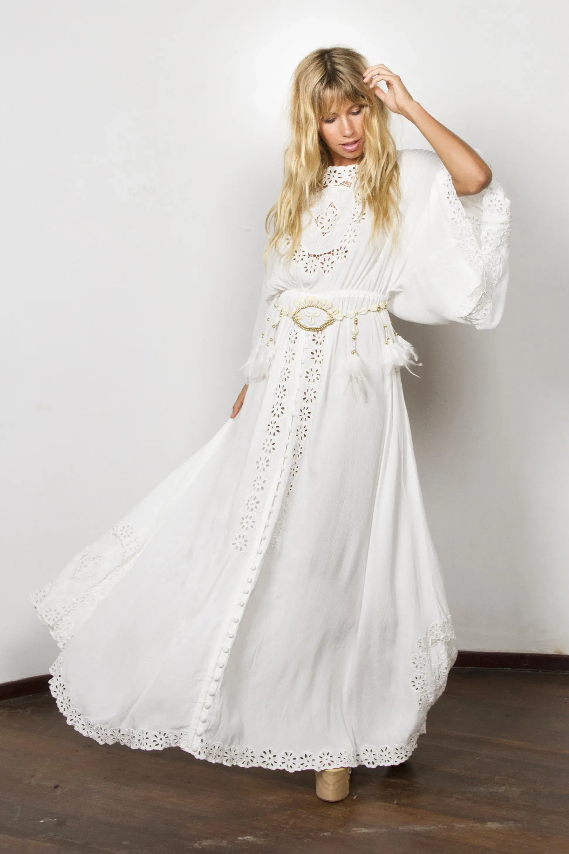 Fillyboo I Believe In Unicorns Dress in Ivory White Size M - Image 1