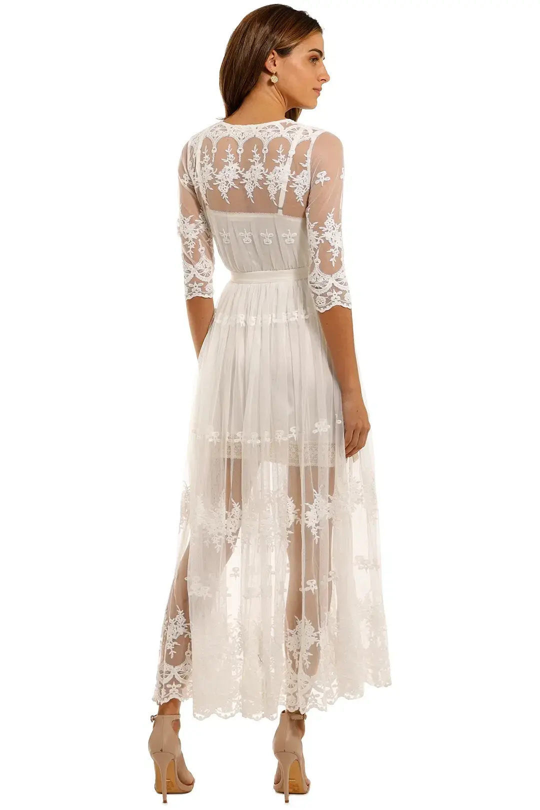 Spell Canyon Moon Mesh Duster White Size S - Image 2