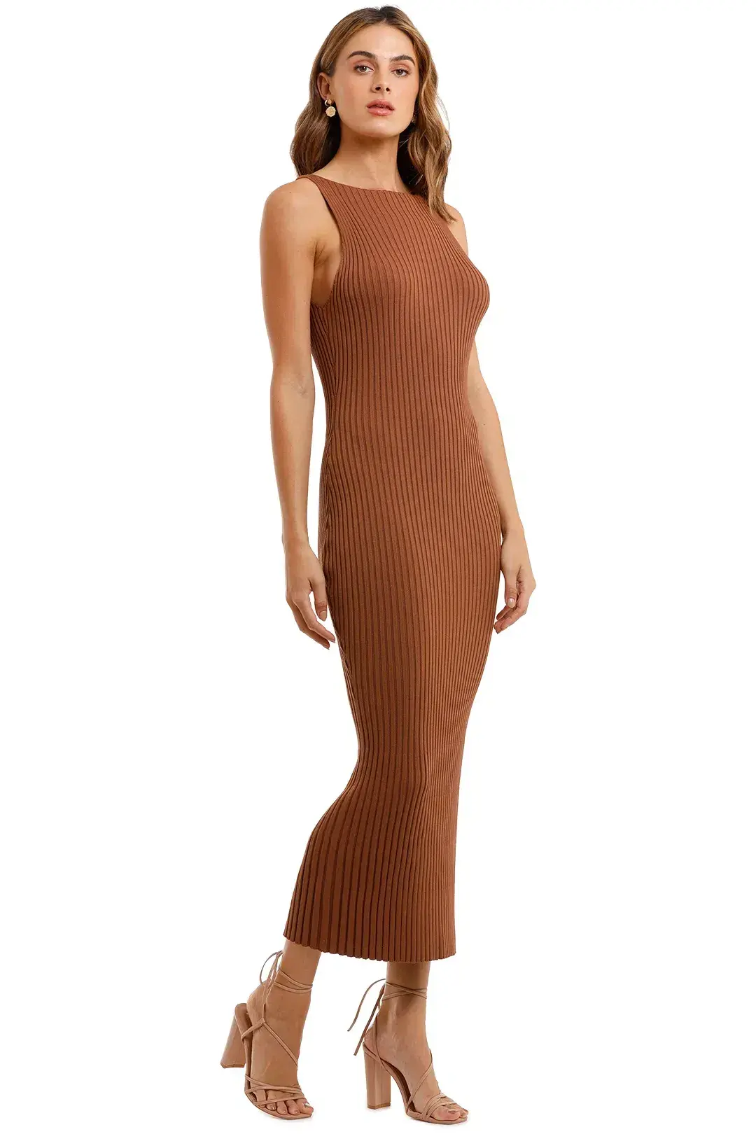 Bec & Bridge Déjà Vu Midi Dress Brown Size 6  - Image 2