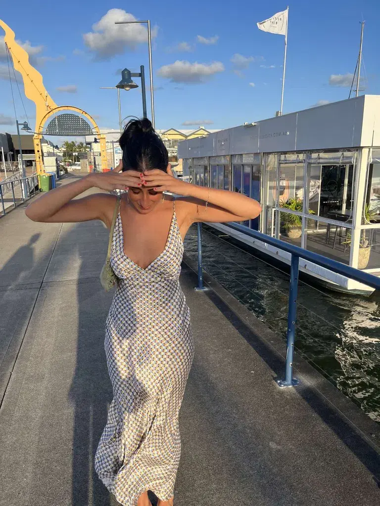 Bec & Bridge Frankie V Dress Print Size 6 for rent on The Volte - main image