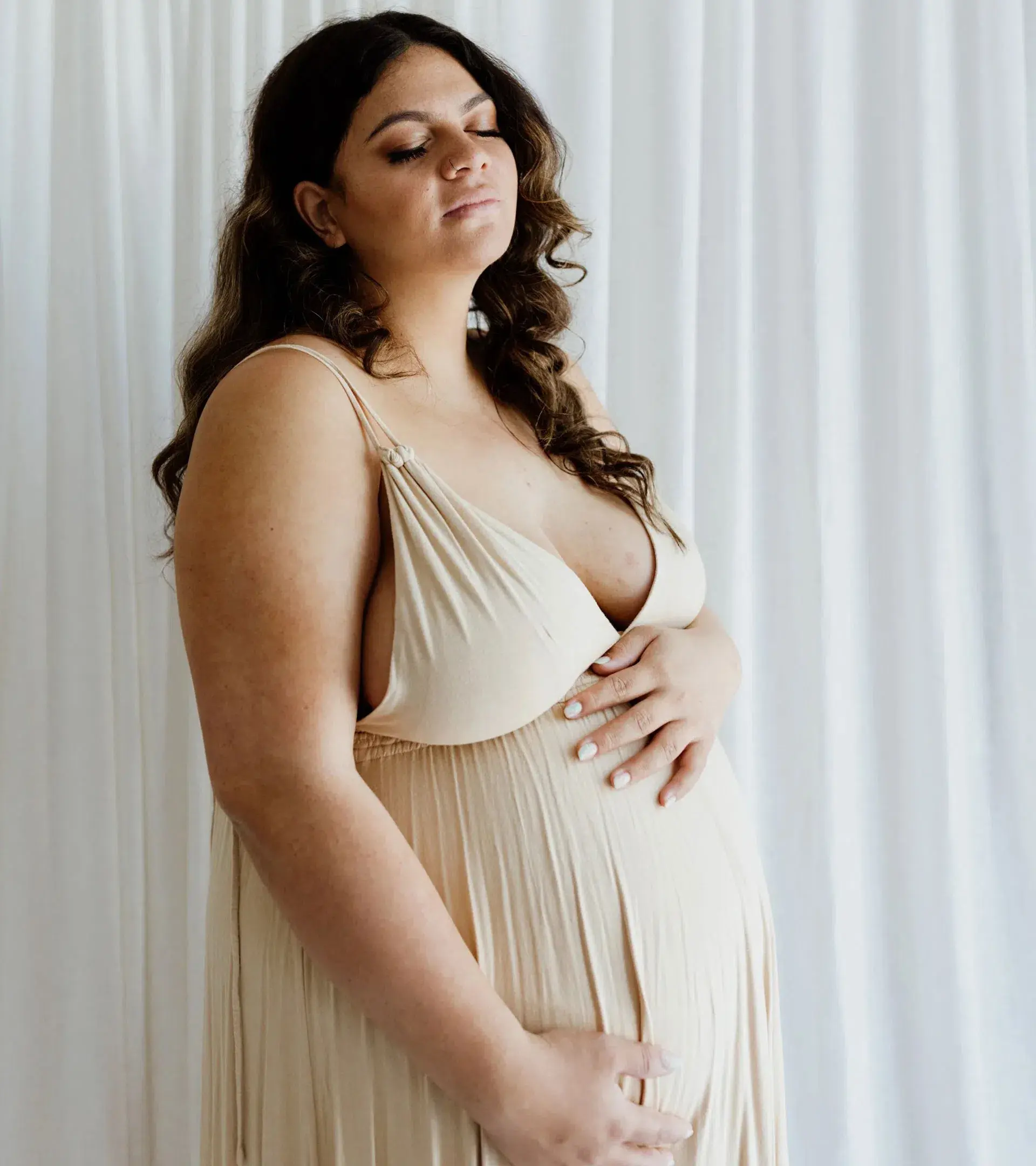 We Are Reclamation 'Everyday Is Joy' Slip Dress Nude - One Size Fits Most (XS-XXXL) - Image 8