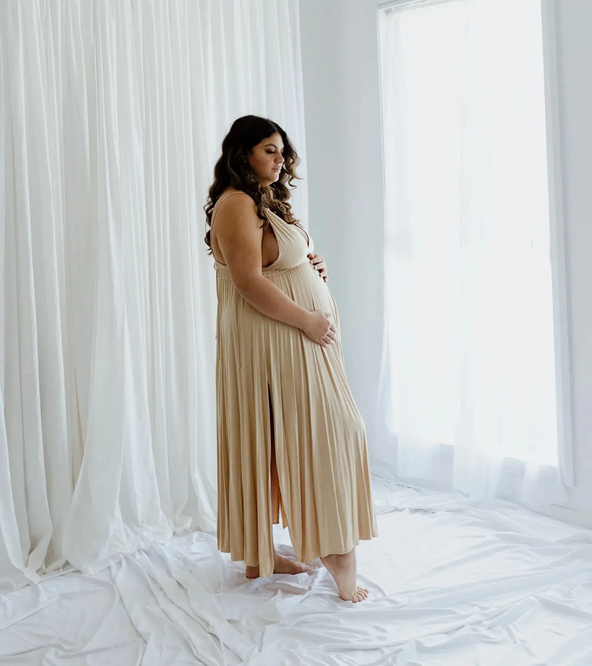 We Are Reclamation 'Everyday Is Joy' Slip Dress Nude - One Size Fits Most (XS-XXXL) - Image 9