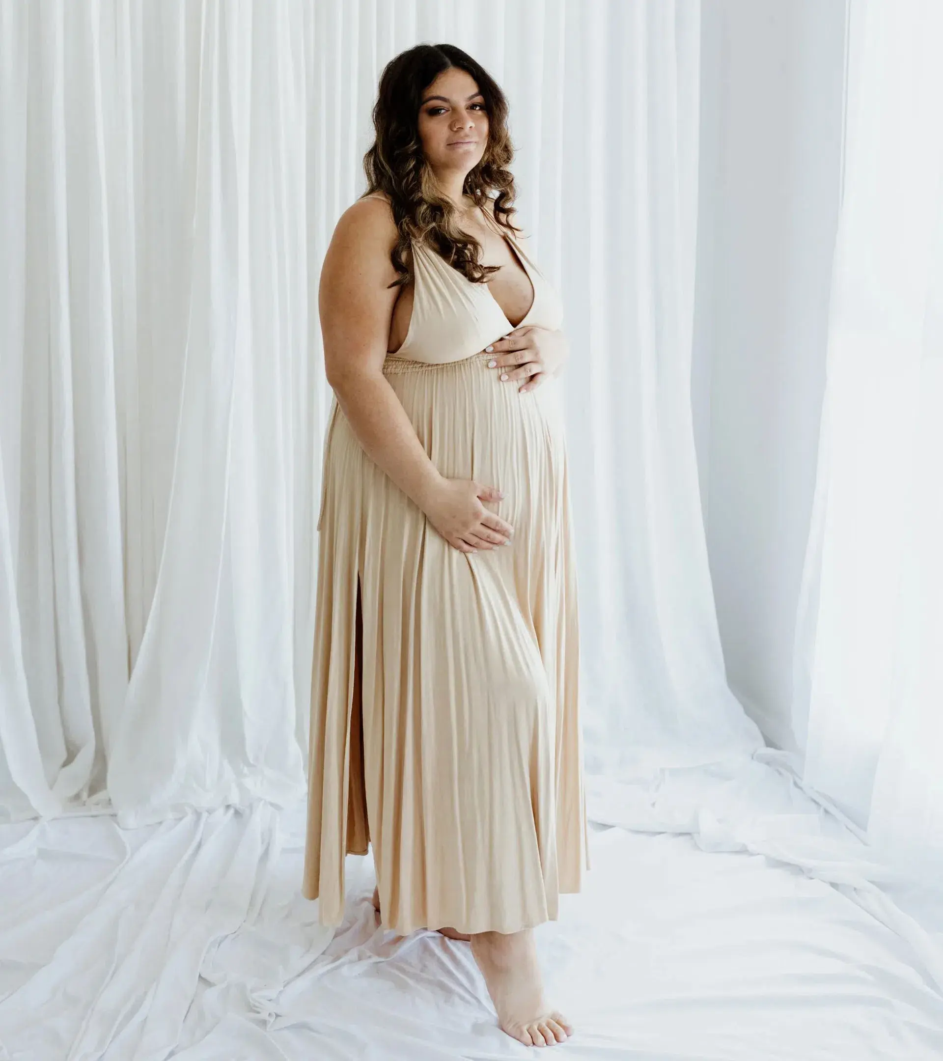We Are Reclamation 'Everyday Is Joy' Slip Dress Nude - One Size Fits Most (XS-XXXL) - Image 11