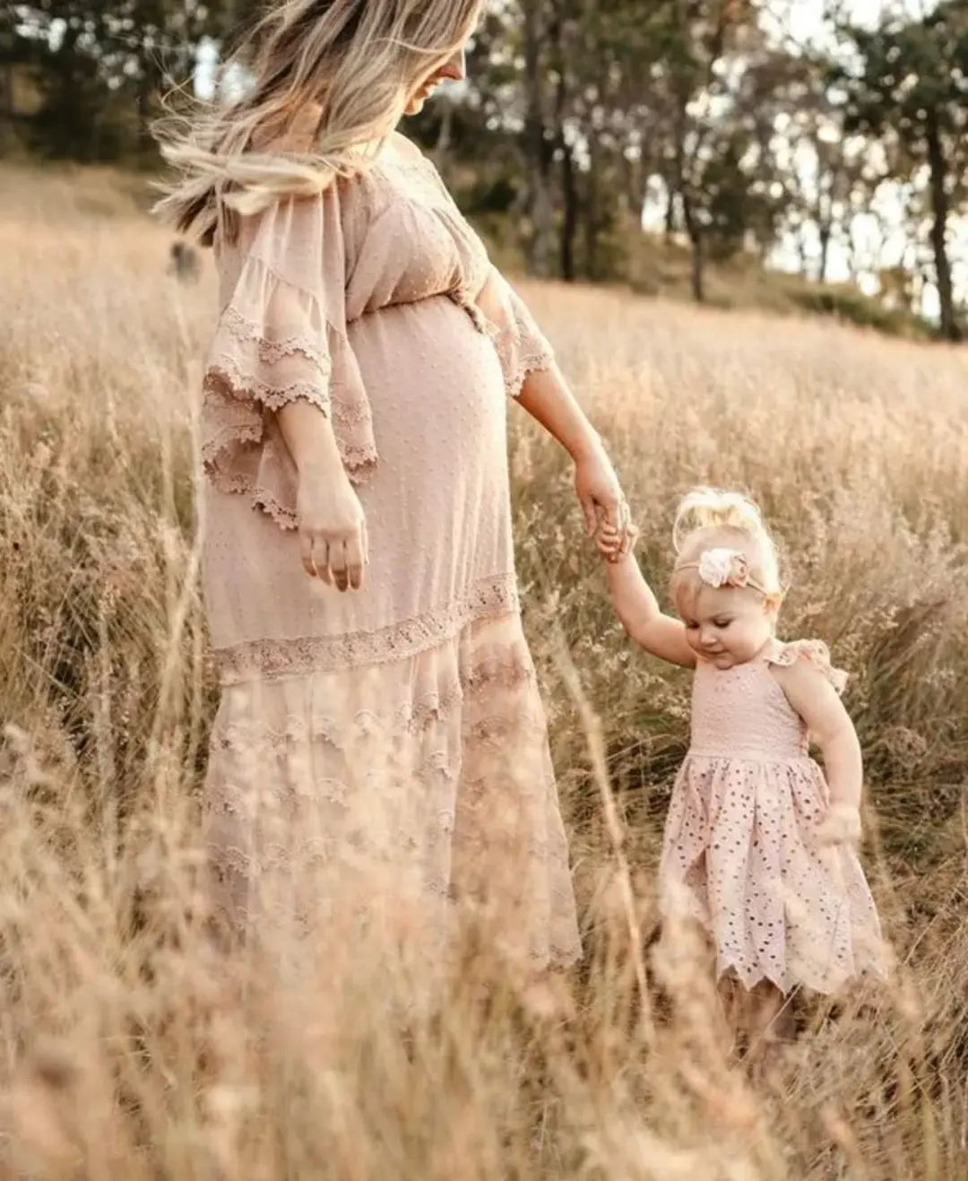 Lorraine Lace Maxi Dress Mocha Brown Size 12/M for rent on The Volte - main image