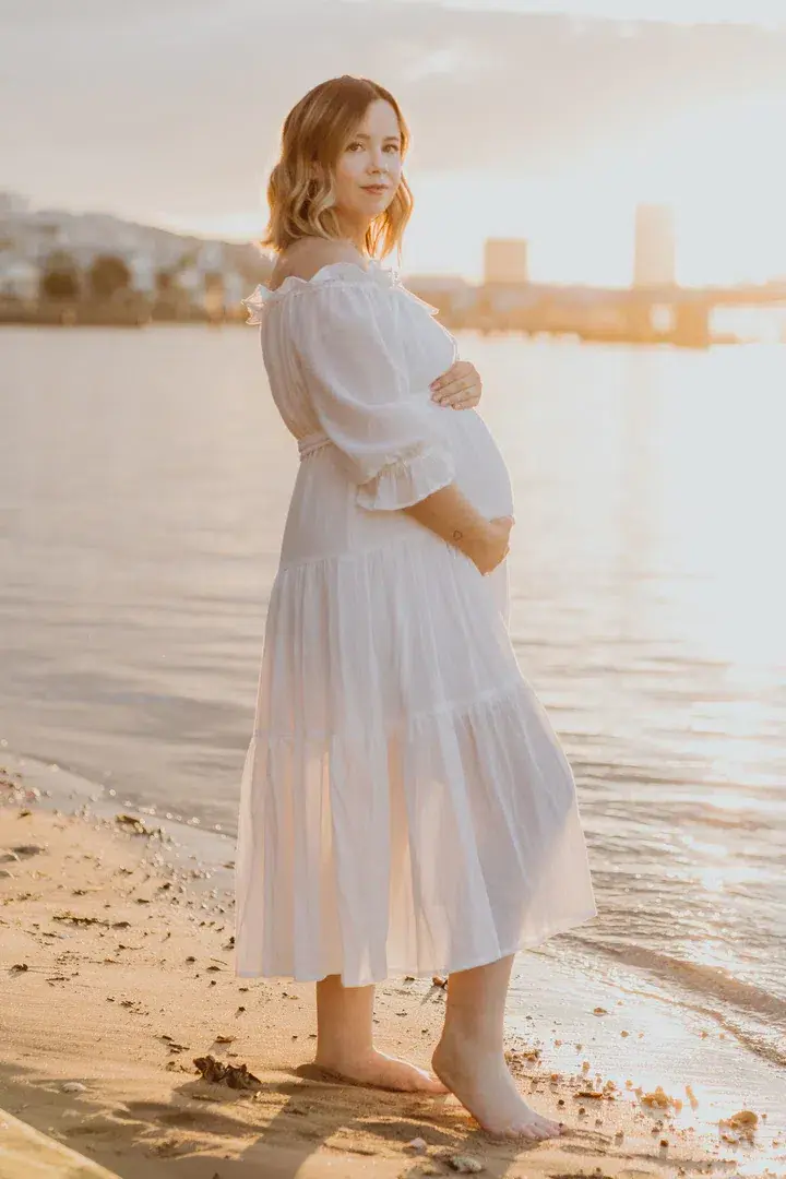 Co and Ry Goldie Maxi Dress White One Size  for rent on The Volte - main image