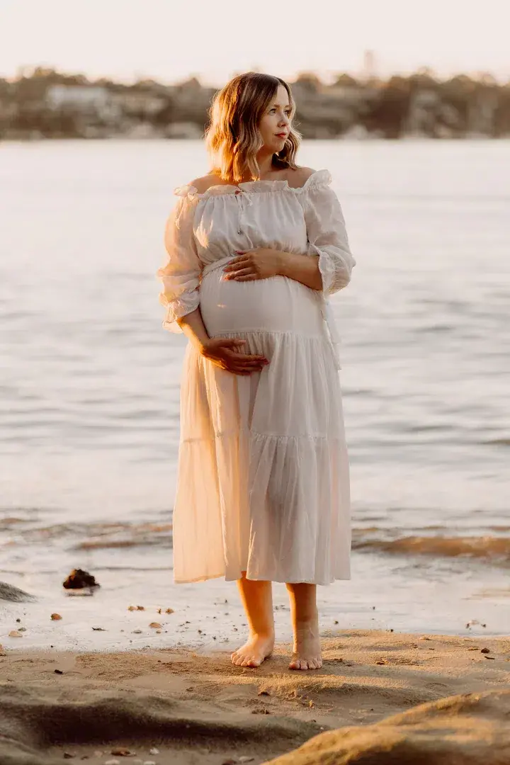 Co and Ry Goldie Maxi Dress White One Size  for rent on The Volte - main image