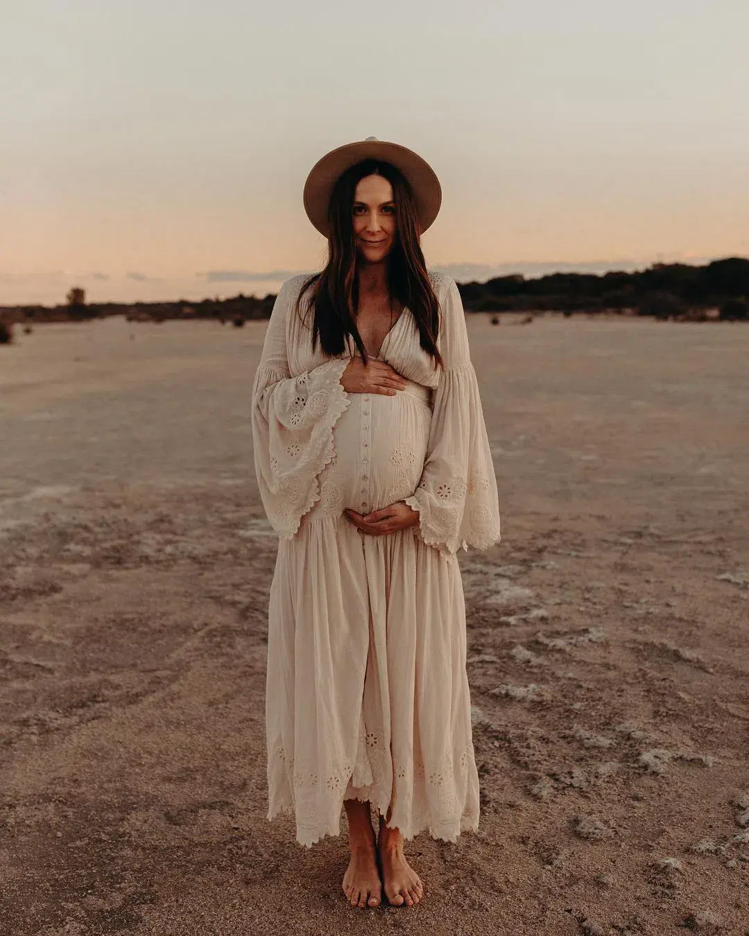 Spell Imogen Gown Cream Size XL for rent on The Volte - main image