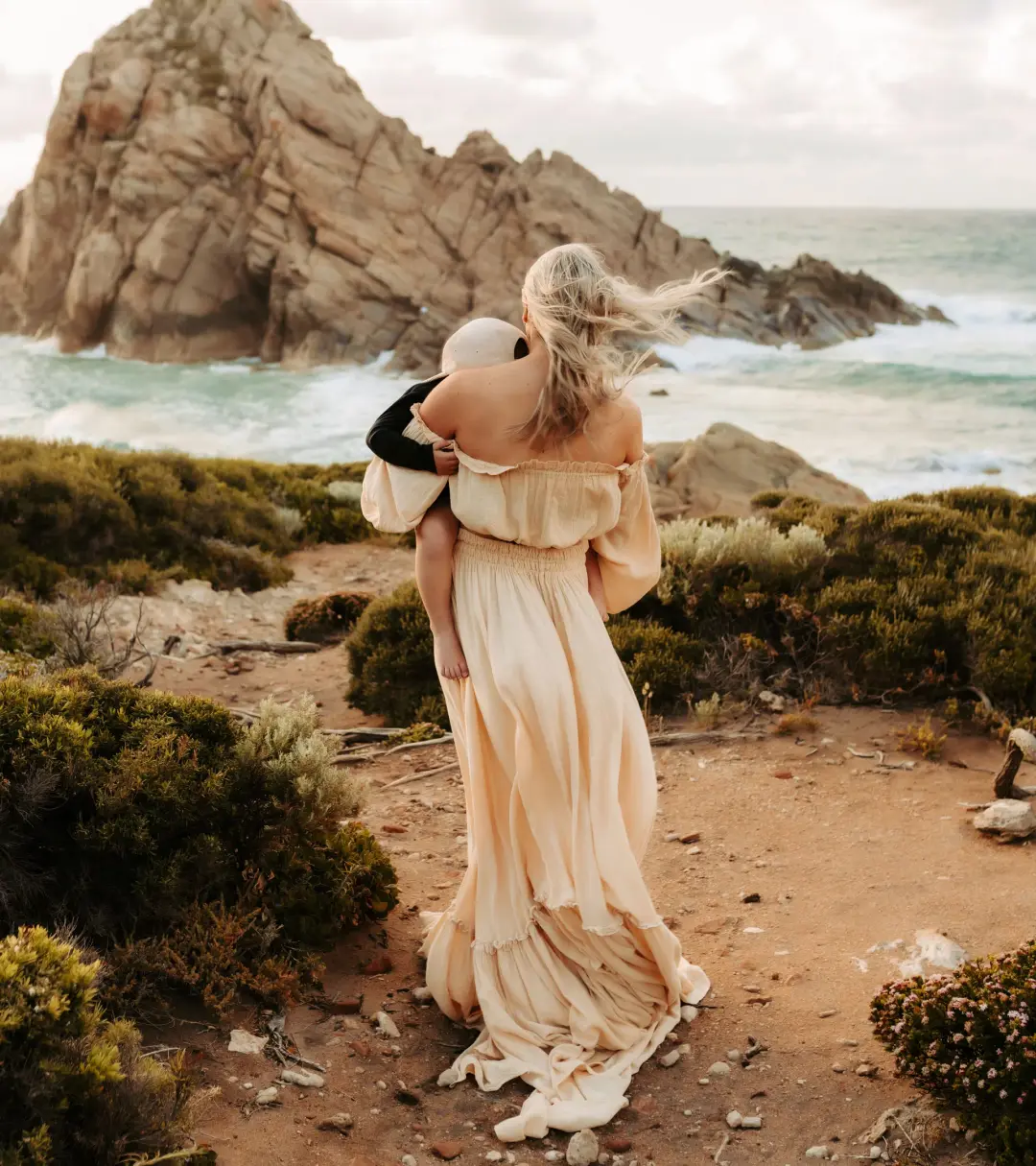 We Are Reclamation There Is Nothing Quite Like You Two Piece Maternity Gown Dark Ivory One Size  for rent on The Volte - main image