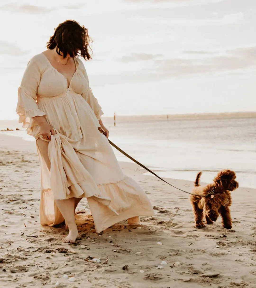 We Are Reclamation Dreams Like These Gown Beige - One Size Fits Most (Aus 6-18) for rent on The Volte - main image