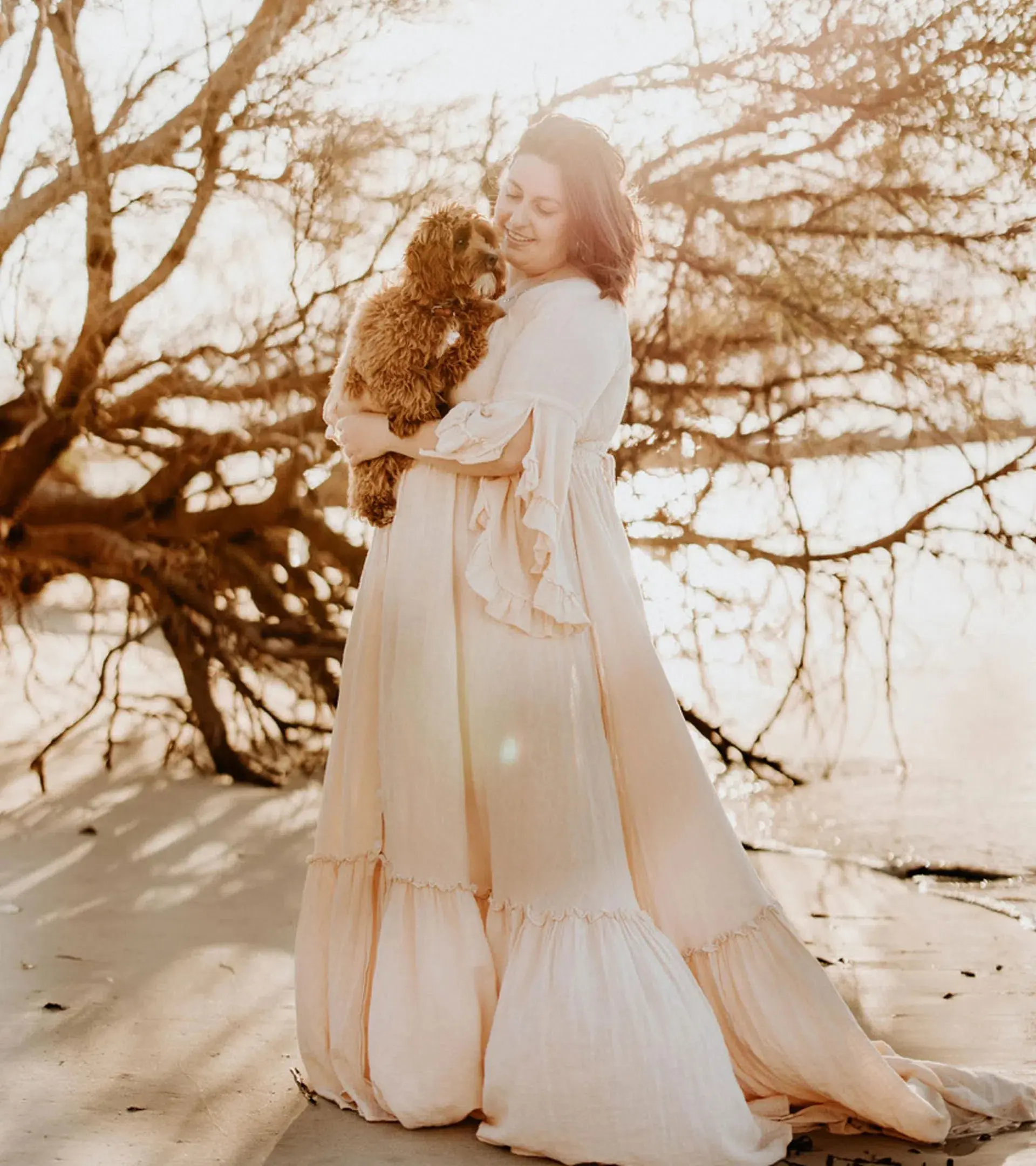 We Are Reclamation Dreams Like These Gown Beige - One Size Fits Most (Aus 6-18) - Image 12