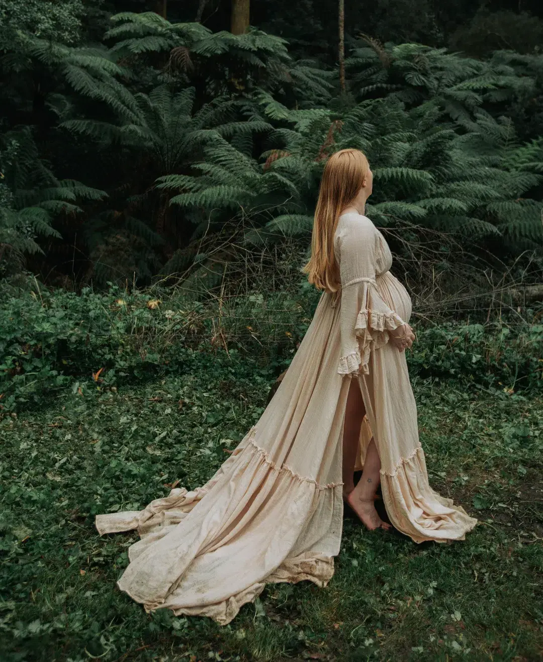 We Are Reclamation Dreams Like These Gown Beige - One Size Fits Most (Aus 6-18) for rent on The Volte - main image