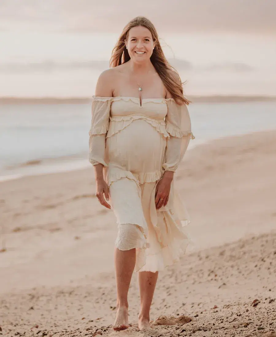 Spell Clementine Mermaid Midi Dress Cream Size S for rent on The Volte - main image