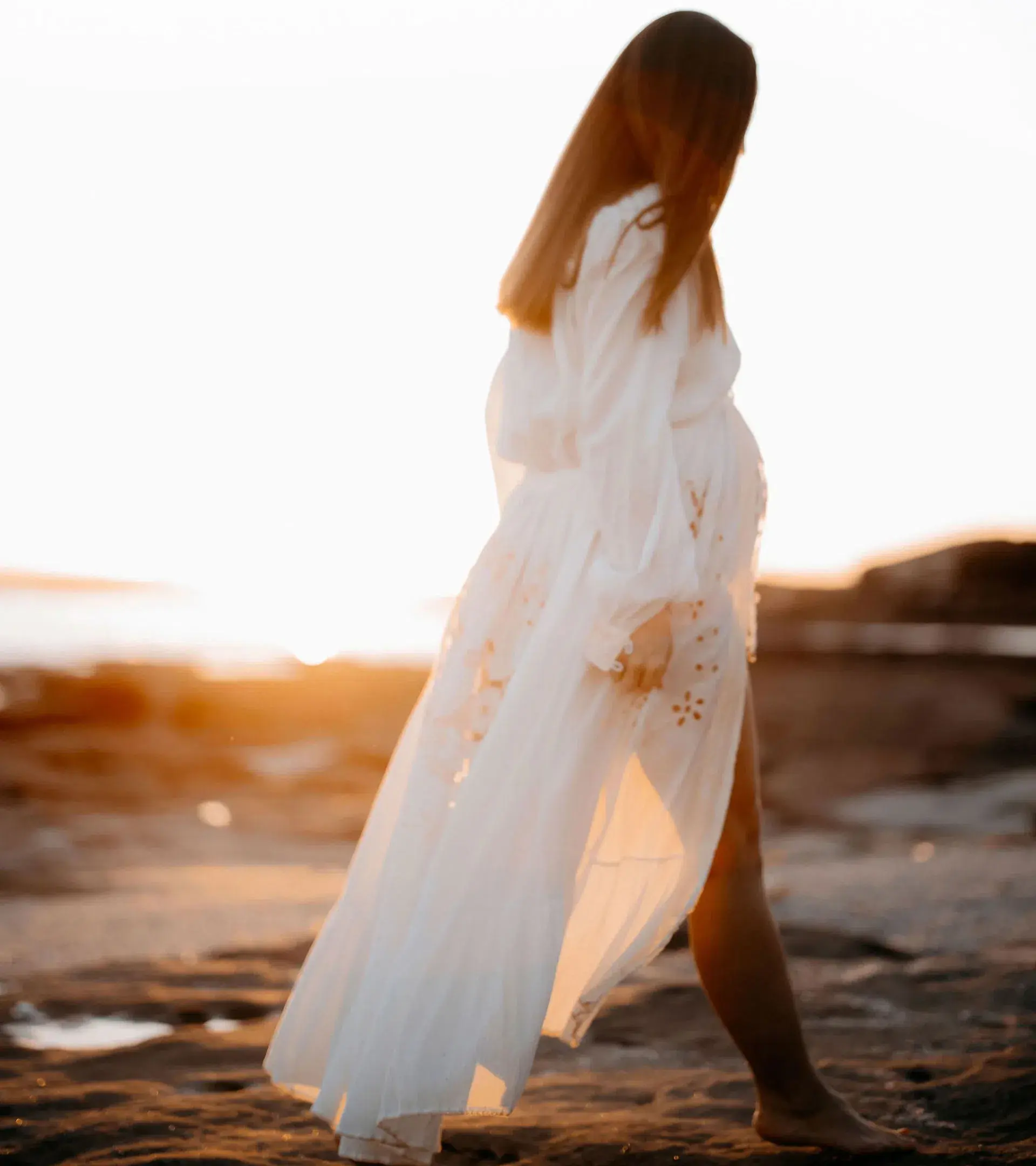 Chasing Unicorns Entering The Dreamland Kimono Dress Cream Size L - Image 7