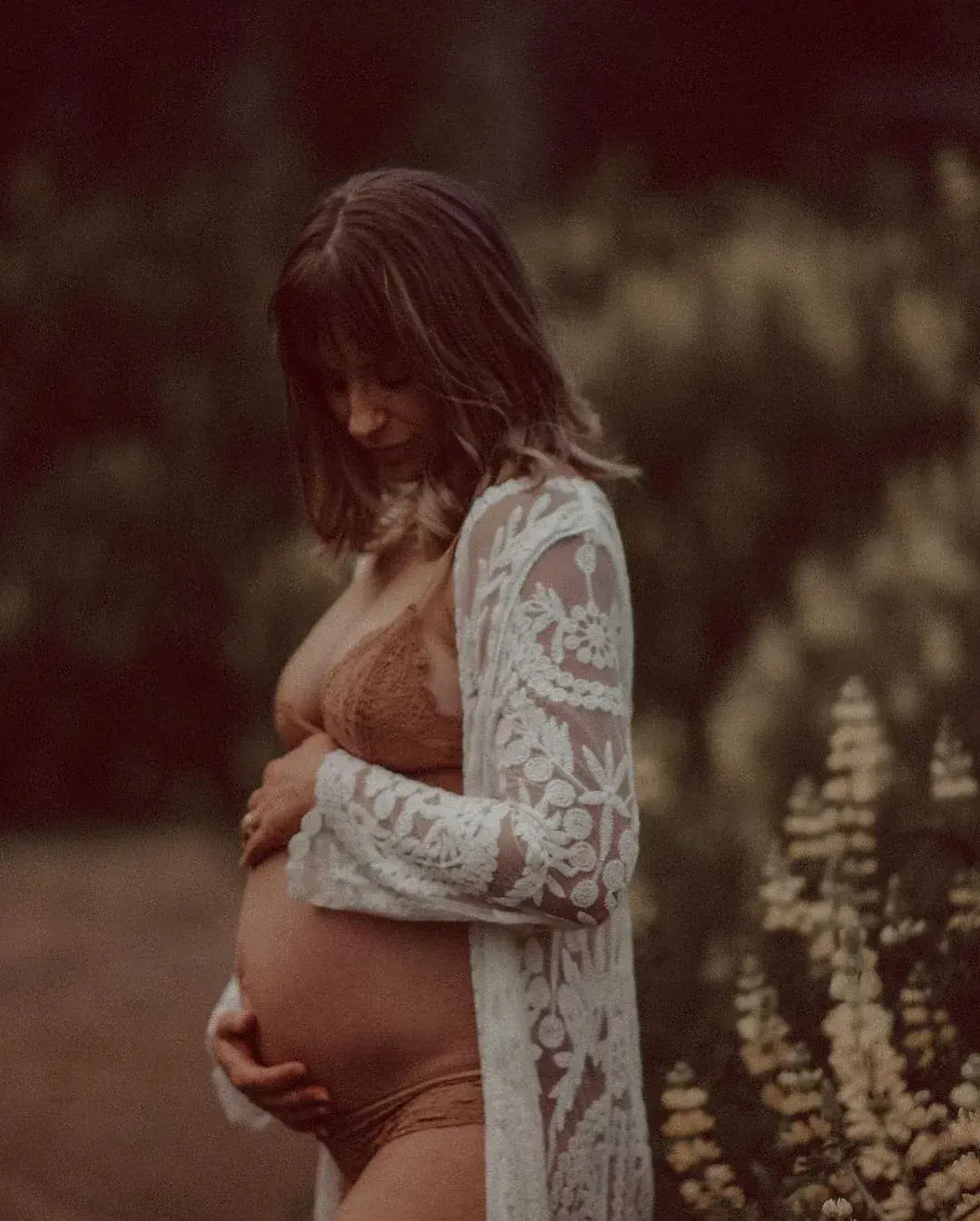 Coven & Co Raven Lace Kimono White One Size for rent on The Volte - main image