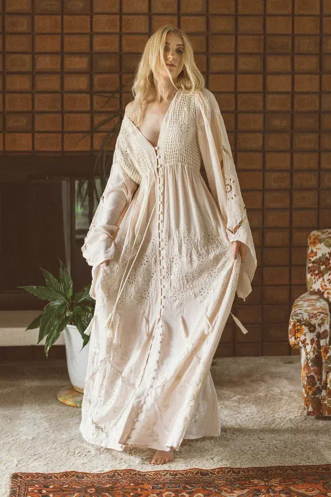 Fillyboo Strawberry Fields Dress Cream Size XL - Image 2