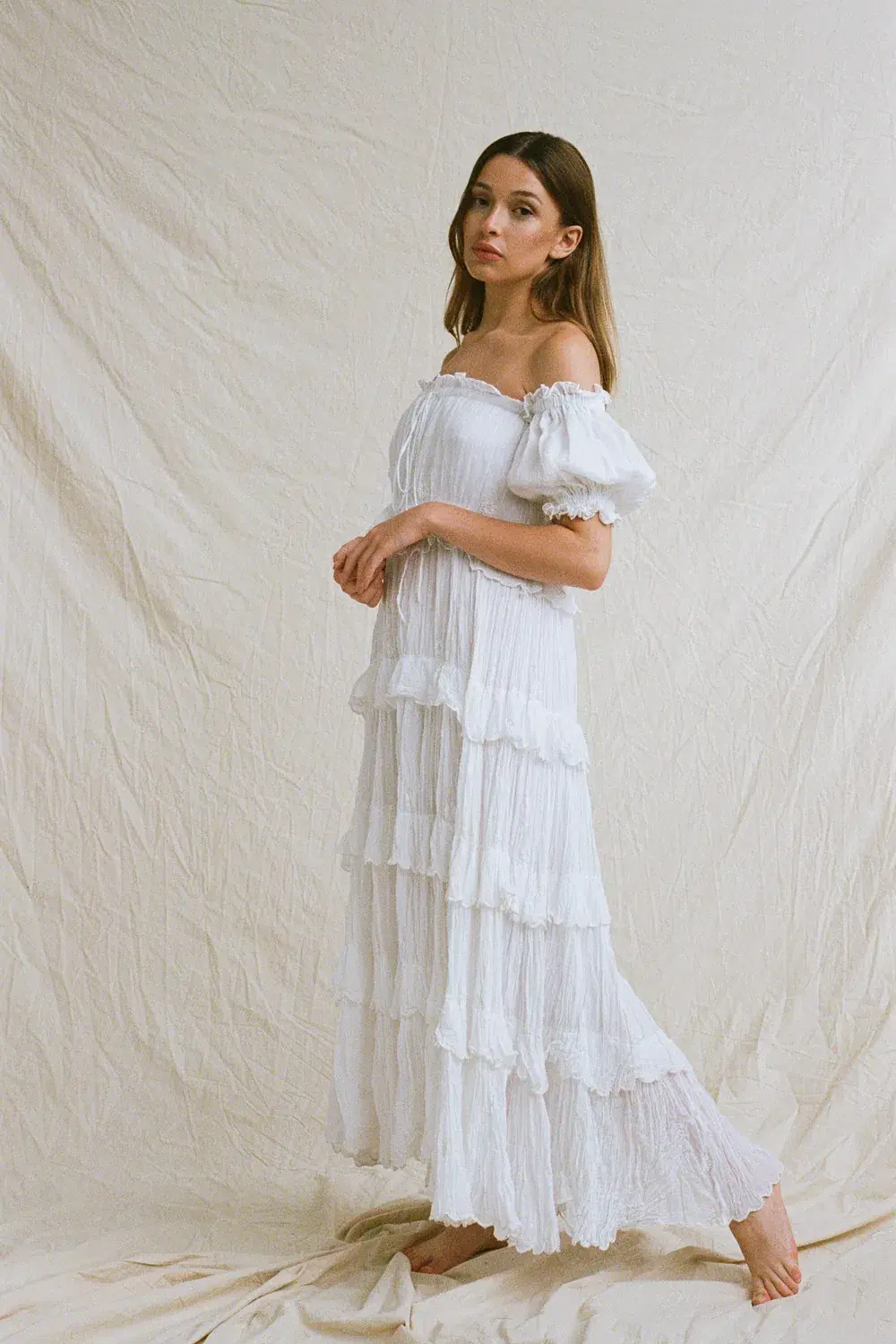 Rooh Collective Esha II Maxi Dress White Size L/AU 10 - Image 2