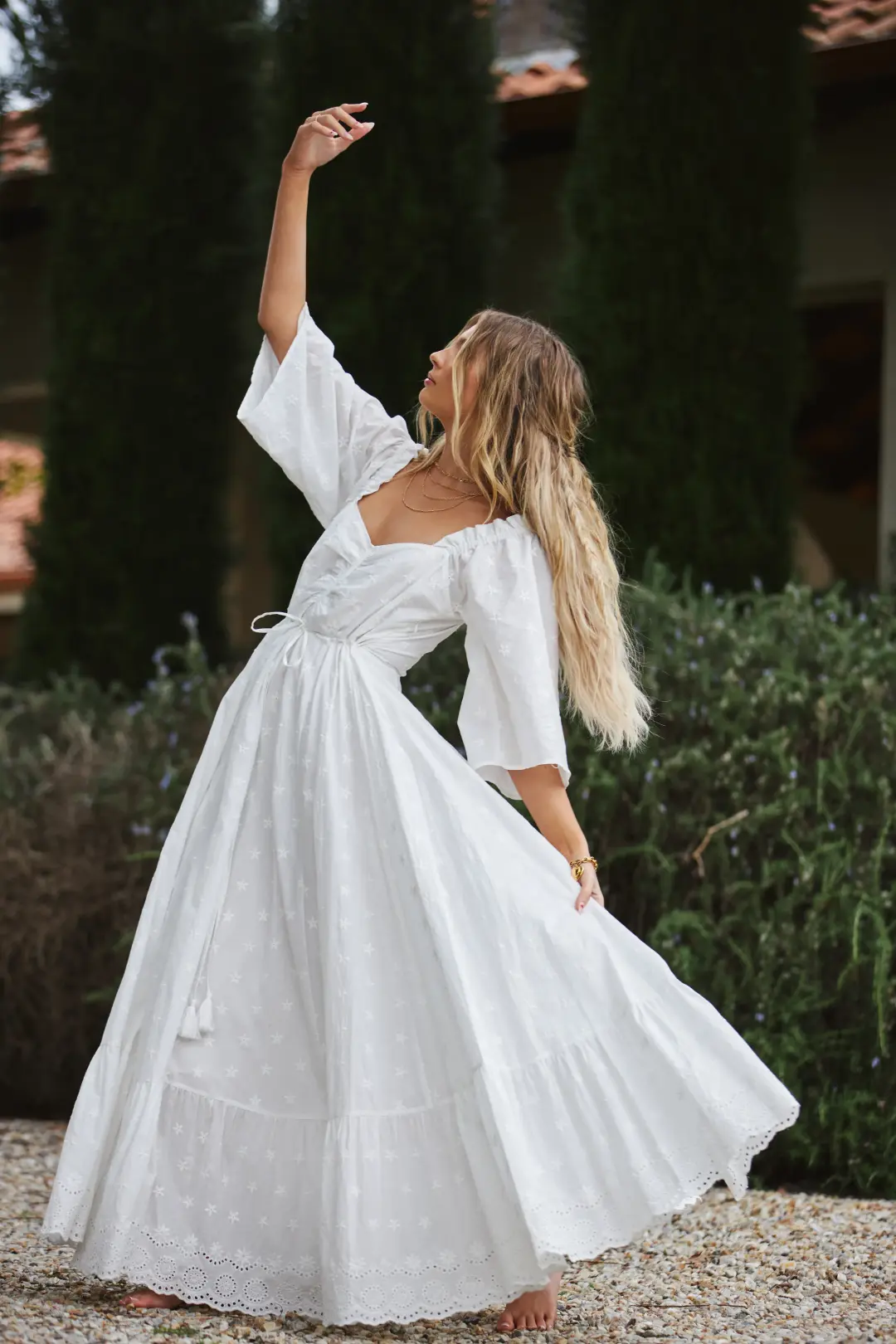  Coven & Co Starlight Gown White Size L for rent on The Volte - main image