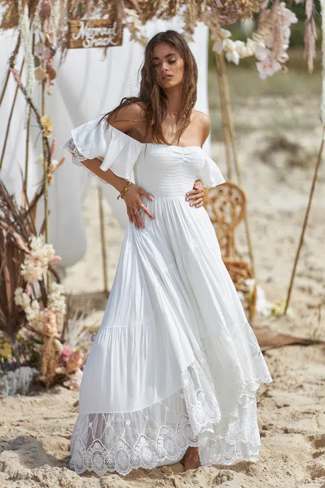 Coven & Co Folklore Gown White Size M / AU 12 - Image 1