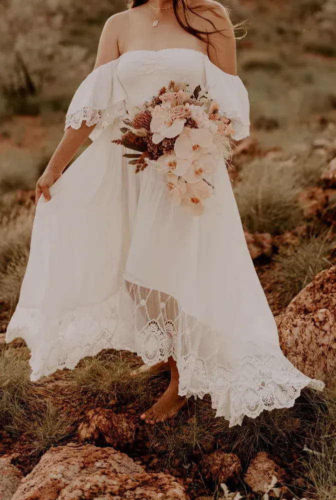 Coven & Co Folklore Gown White Size M / AU 12 for rent on The Volte - main image